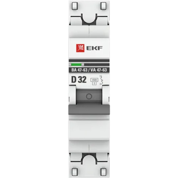 Выключатель автоматический EKF PROxima ВА 47-63 1P 32А (D) 4,5kA