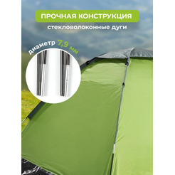 Палатка GetActive Chalet Green/Dark Grey (SWY-S02-GRDG)