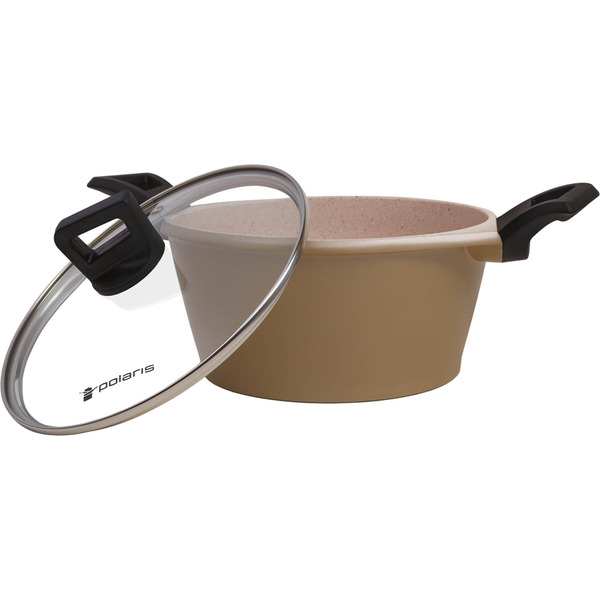 Кастрюля Stone-20C (2,4 л) POLARIS Бежево -коричневая