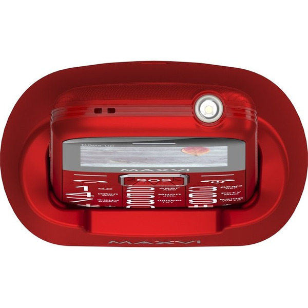 Кнопочный телефон Maxvi B5ds up (красный)