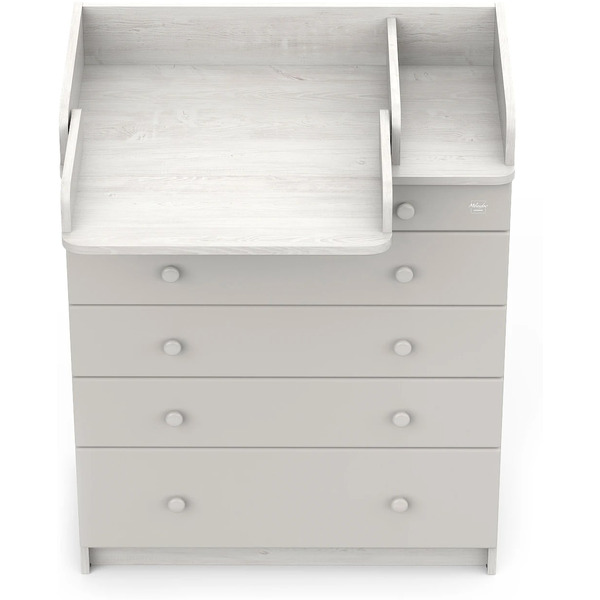 Детский комод Mihaylov Design Maks 805 с органайзером (сосна касцина/серый)