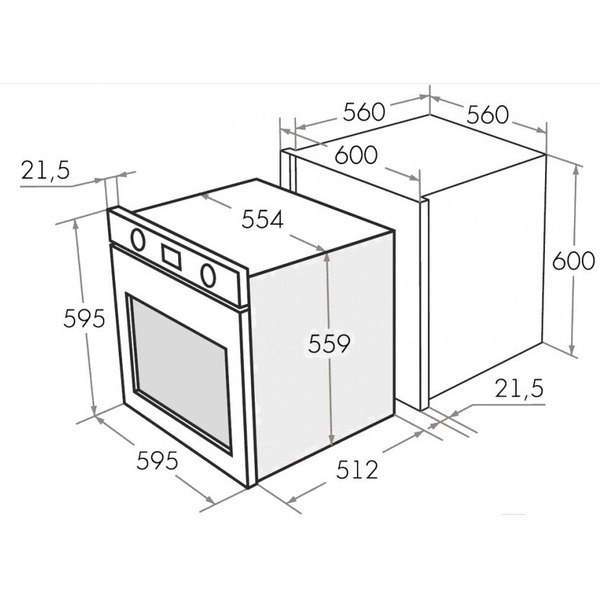 Электрический духовой шкаф MAUNFELD EOEH.5811W