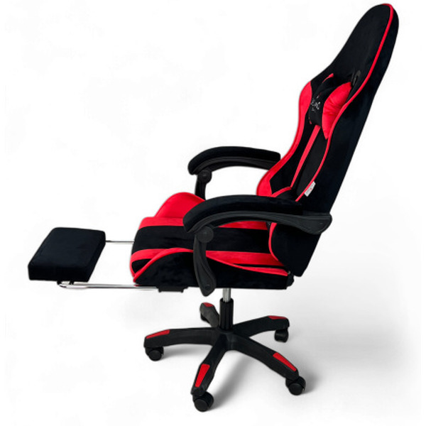 Игровое кресло Calviano 1583 (черно-красный велюр)