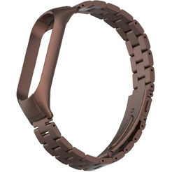 Ремешок Bingo Stainless для Xiaomi Mi Band 5 Коричневый
