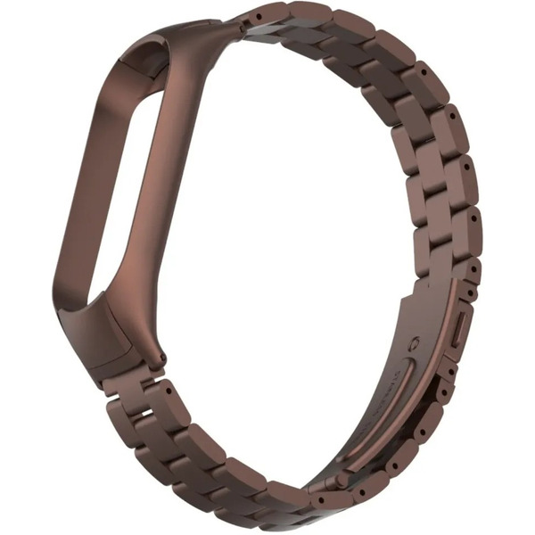 Ремешок Bingo Stainless для Xiaomi Mi Band 5 Коричневый