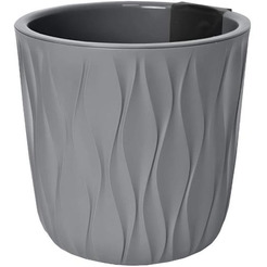 Горшок для цветов с дренажной вставкой Полимербыт Desert 2,3л 4386405