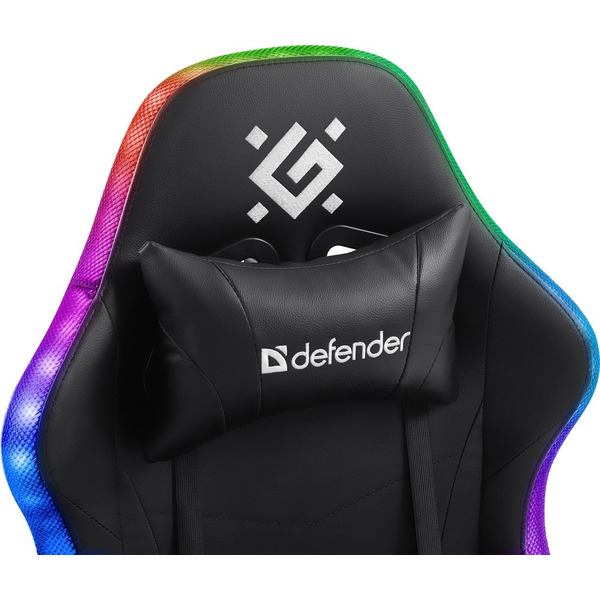 Игровое кресло Defender Factor X RGB (Черный) 64045