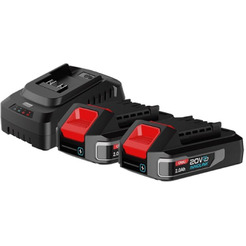 Аккумулятор с зарядным устройством Deli EDE-CM20A2E (20В/2x2 Ah + 20В)