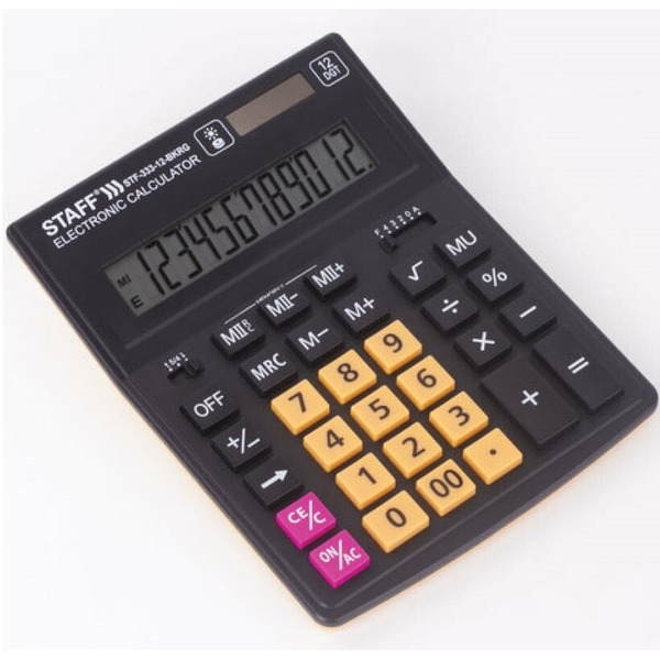 калькулятор Staff Plus STF-333-12-BKRG (250460)