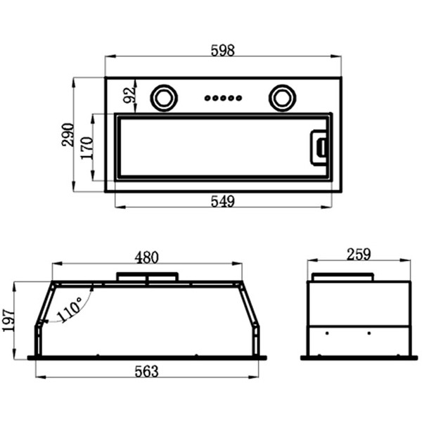 Вытяжка HOMSair Fleet 60 (белый)