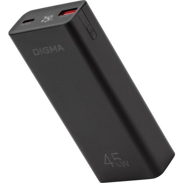 Мобильный аккумулятор Digma DGPF10E 10000mAh (черный)