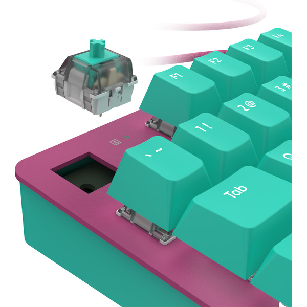 Клавиатура IO by Red Square Typex v2 g3ms Sapphire io211 (бирюзовый/розовый)