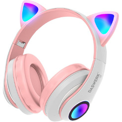 Наушники с ушками Daswerk STN-28 (розовый)