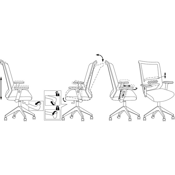 Кресло Бюрократ MC-W611N (темно-серый)
