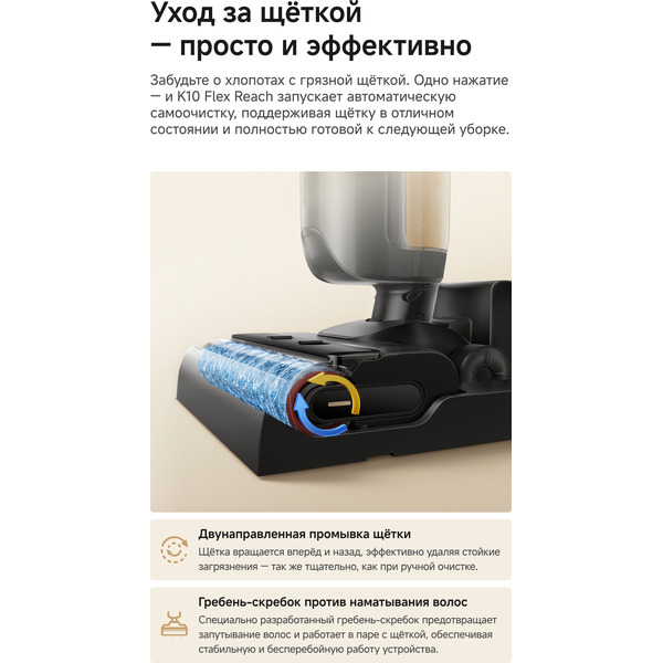 Беспроводной пылесос для сухой и влажной уборки Trouver Wet and Dry Vacuum K10 Flex Reach (HMH20A)