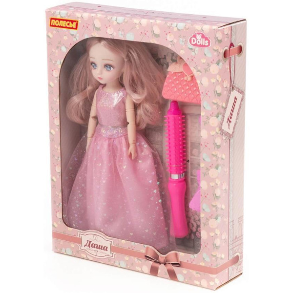 Кукла Полесье Даша у парикмахера + аксессуары (3 элемента) (в коробке №2) 2895