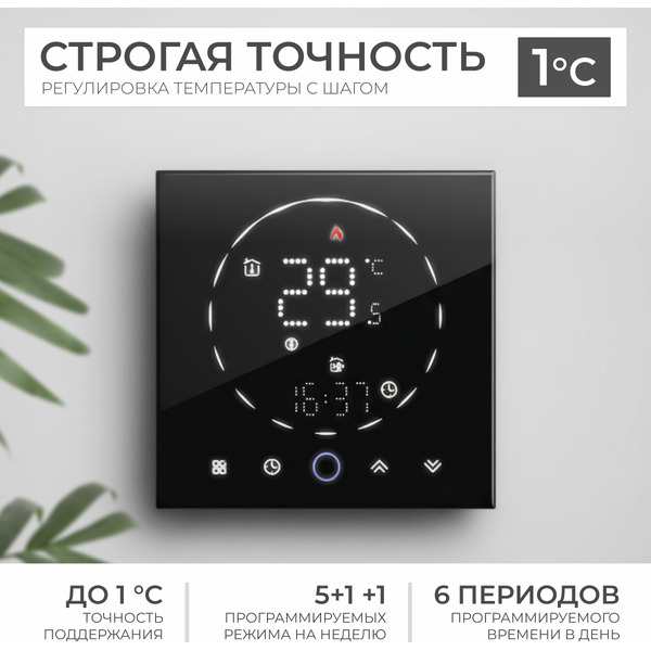 Терморегулятор для климатической техники Sundays Home 241125018 (черный)