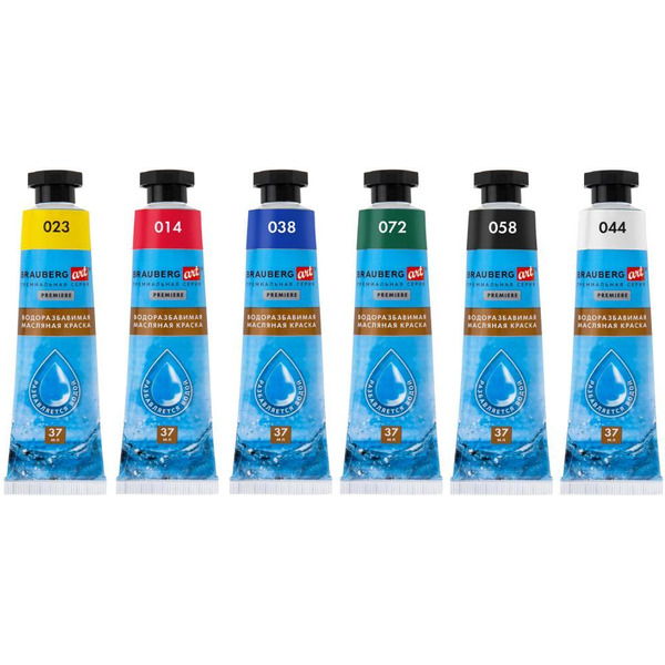 Краски масляные BRAUBERG ART PREMIERE 192292