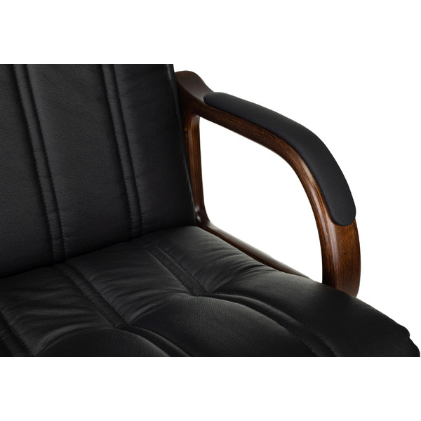 Офисное кресло Бюрократ T-9932Walnut (черный, экокожа)