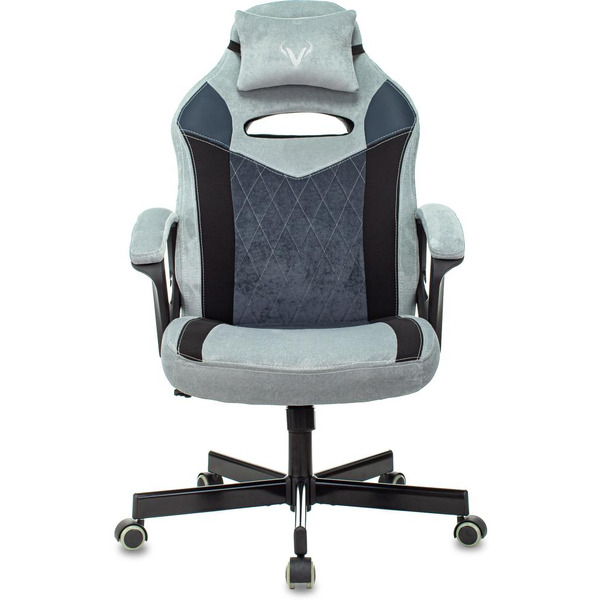 Кресло игровое Zombie VIKING 6 KNIGHT Fabric (1380215) голубой