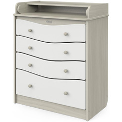 Детский комод Атон Сириус Kristoff МДФ (шимо светлый/белый)