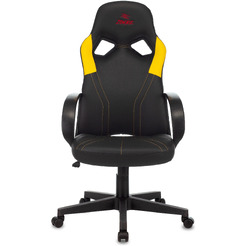 Кресло геймерское Бюрократ Zombie Runner (черный/желтый)
