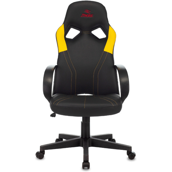 Кресло геймерское Бюрократ Zombie Runner (черный/желтый)