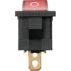 Выключатель клавишный TDM KCD1-101N 12В AC/DC красный SQ0746-0131