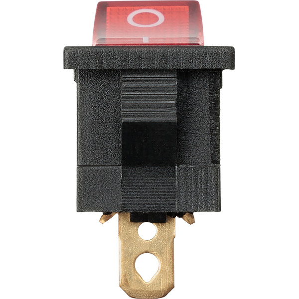 Выключатель клавишный TDM KCD1-101N 12В AC/DC красный SQ0746-0131