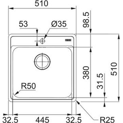 Кухонная мойка Franke BCX 610-51 TL 101.0689.942