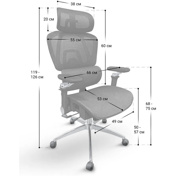 Офисное кресло MYROO Office T803-BB Bliss Black/Black