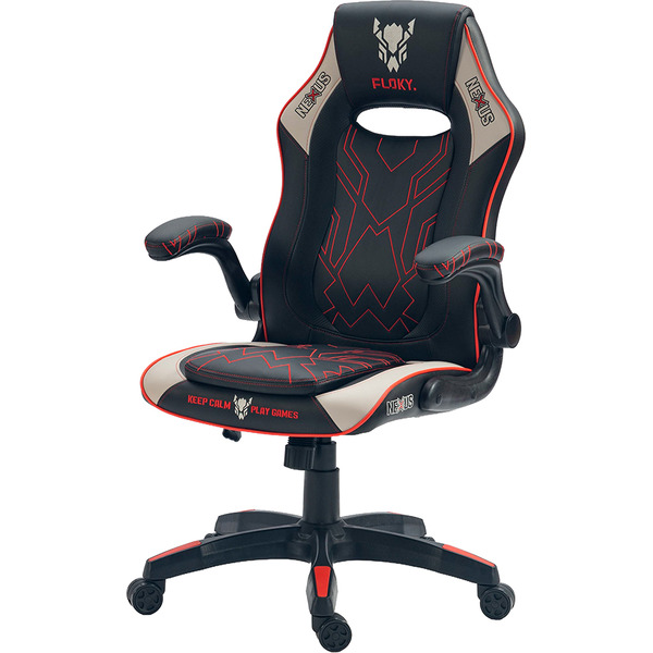Кресло компьютерное FLOKY NEXUS Grey-Red