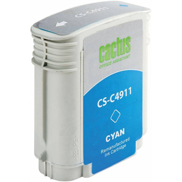 Картридж струйный Cactus CS-C4911 №82 (голубой)