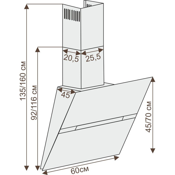 Вытяжка CIARKO SB NSA 60 Black