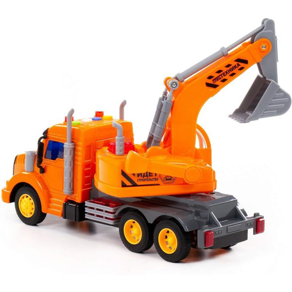 Автомобиль-экскаватор Полесье 86457 Профи (оранжевый)