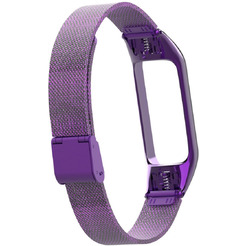Ремешок Bingo Stainless Grid для Xiaomi Mi Band 3/4 Фиолетовый
