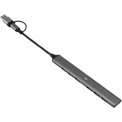 Разветвитель USB-C + USB-A Digma DHUB-7USB-AC-3.0