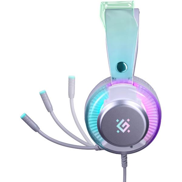 Glitch белый Игровая гарнитура DEFENDER