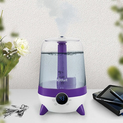 Увлажнитель воздуха Kitfort KT-2829-1 (белый/фиолетовый)
