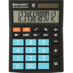 Калькулятор Brauberg Ultra Color-12-bkbu (250497)