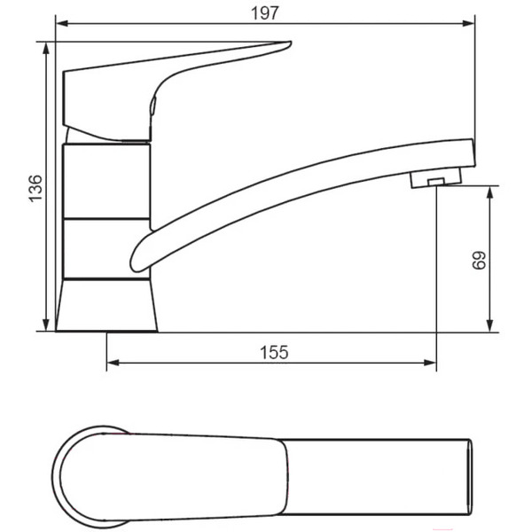 Смеситель Damixa Jupiter 770220001