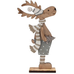 Деревянная фигурка с подсветкой NEON-NIGHT Рождественский Олень Синий 504-005