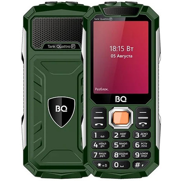 Мобильный телефон BQ-Mobile BQ-2817 Tank Quattro Power (зеленый)