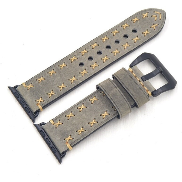 Ремешок Bingo Leather Cross для APPLE Watch Серый