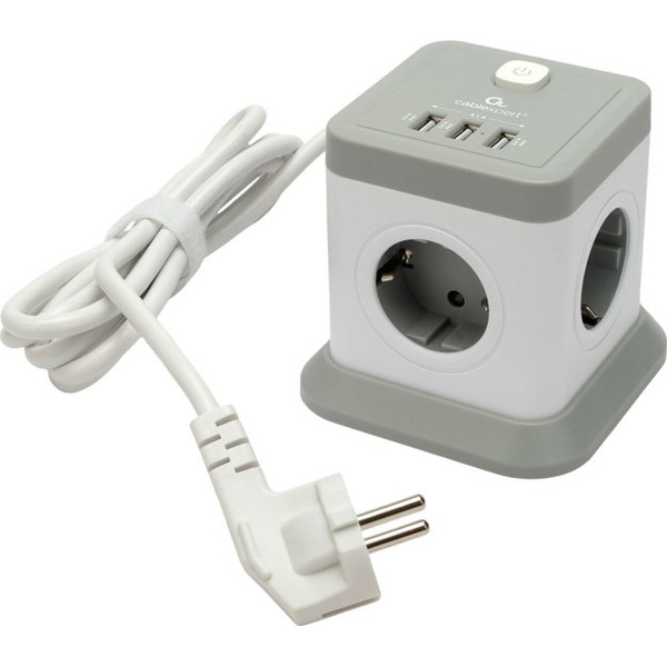 Сетевой фильтр CABLEXPERT TWR-4-U3-W-3