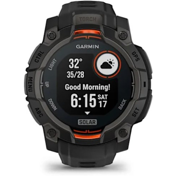 Умные часы Garmin Instinct 3 Solar 45 мм (черный)