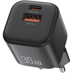 Сетевое зарядное Usams CC263 30W GaN (черный)