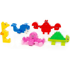 Конструктор Полесье Макси. Морские обитатели 93411