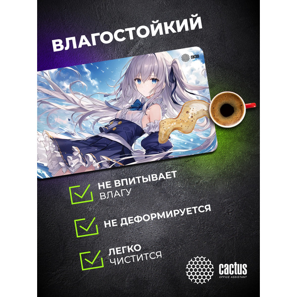 Коврик для мыши CACTUS Anime Blue CS-MP-PRO01XLL