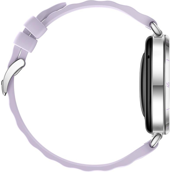 Смарт-часы HUAWEI Watch GT 6 41mm (KSU-B19) серебристый, с фиолетовым ремешком из фторэластомера